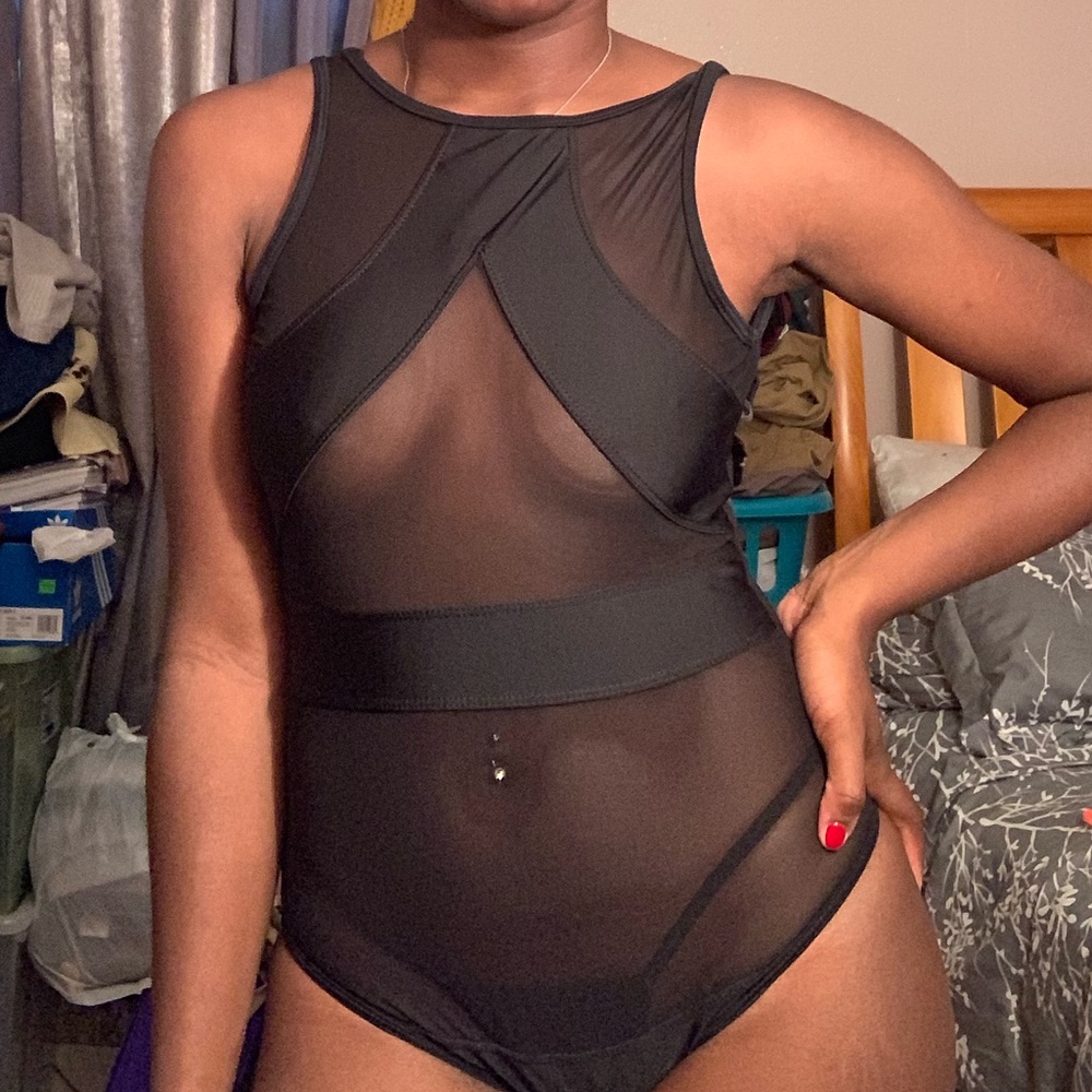 Multipurpose Black Mesh Onesie
